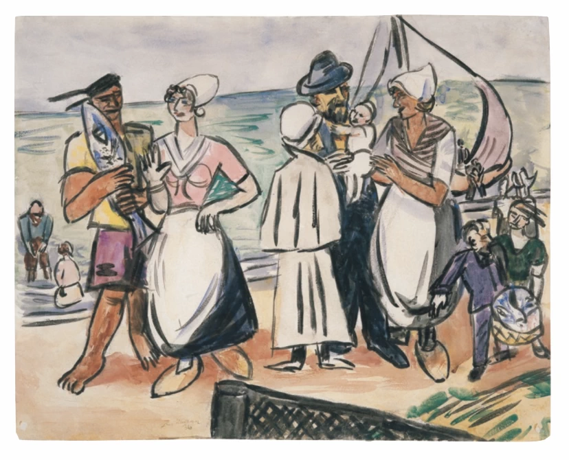 Pescatori olandesi sulla spiaggia, 1936 - Kunstmuseum Mülheim an der Ruhr